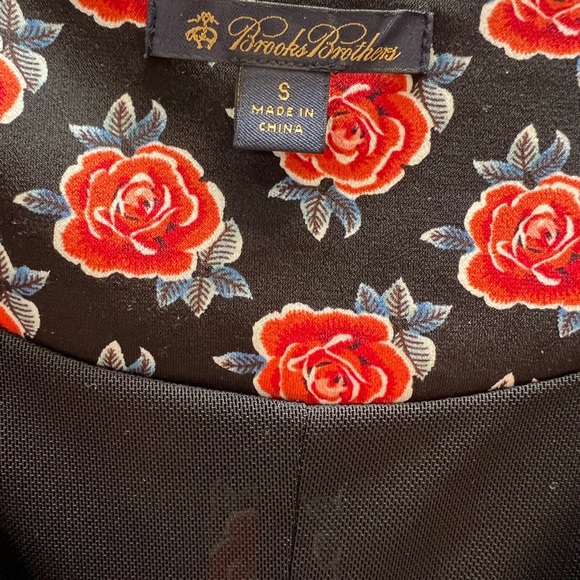 Brooks Brothers Rose Print long sleeve wrap dress - Picture 5 of 5